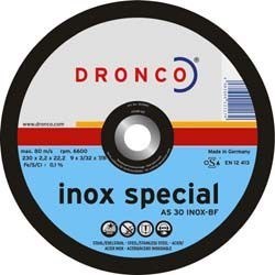 Отрезной круг по металлу Dronco AS 30 Inox special 125 мм 1121906 - фото 104257