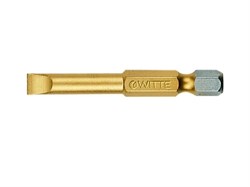 Шлицевая бита Witte TIN 1/4" SL 0,6х4,5х50 мм 27531 - фото 106335