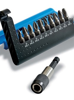Набор бит Witte Combit-Box 11 Industrie PH/PZ + битодержатель 28454 - фото 106378
