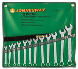 Набор комбинированных гаечных ключей Jonnesway в сумке, 8-22 мм, 12 предметов W26112S - фото 109225