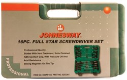 Комбинированный набор отверток Jonnesway Full Star PH/шлиц 16 шт D04PP16S - фото 110549