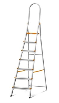 Алюминиевая лестница стремянка Эйфель Триумф 107 7 ступеней - фото 119653