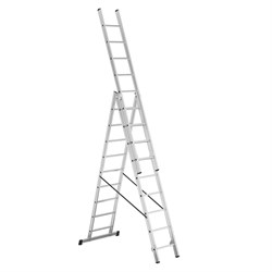 Алюминиевая трехсекционная лестница Alpos 3х9 38-09 - фото 119784