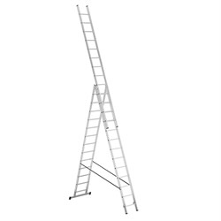Алюминиевая трехсекционная лестница Alpos 3х13 38-13 - фото 119796