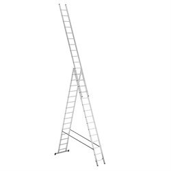 Алюминиевая трехсекционная лестница Alpos 3х15 38-15 - фото 119800