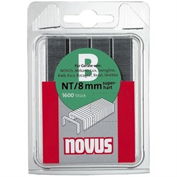 Тонкие cупертвердые скобы для степлера Novus тип NT В NT/8S 1600 шт - фото 126512
