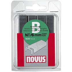 Тонкие скобы для степлера Novus тип NT В NT/6 1600 шт - фото 126513