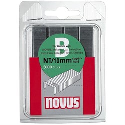 Тонкие cупертвердые скобы для степлера Novus тип NT В NT/10 5000 шт - фото 126515