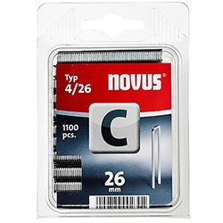 Узкие скобы для степлера Novus тип 4 C 4/26 1100 шт - фото 126759