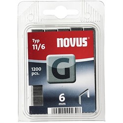 Плоские скобы для степлера Novus тип 11 G 11/6 1200 шт - фото 126785