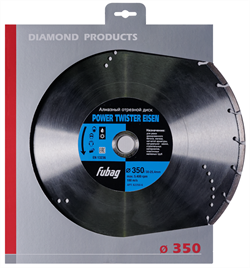Алмазный диск Fubag Power Twister Eisen 350x30-25,4мм - фото 127054