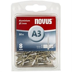 Алюминиевые потайные заклепки Novus тип А3х8 30 шт - фото 127216