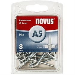 Алюминиевые потайные заклепки Novus тип А5х8 30 шт - фото 127262