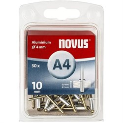 Алюминиевые потайные заклепки Novus тип А4х10 70 шт - фото 127590