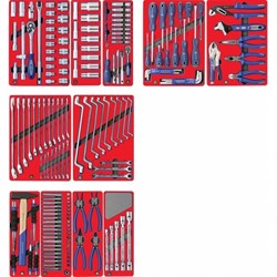 Набор инструментов MACTAK МАСТЕР для тележки, 11 ложементов, 205 предметов 5-00205 - фото 133406
