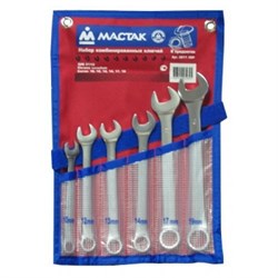 Набор комбинированных ключей MACTAK, 10-19 мм, 6 предметов 0211-06P - фото 135103