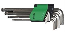 Набор шестигранных штифтовых ключей Haupa 1,5-10 мм со сферической головкой 100927 - фото 139481