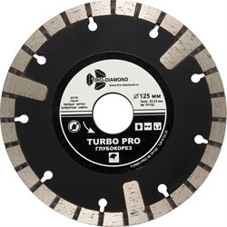 Алмазный отрезной диск Турбо Pro Глубокорез 125x22,23 мм Trio-Diamond TP152 - фото 141366