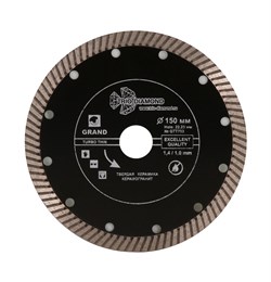 Алмазный диск Турбо Ультратонкий 150x22,23 мм Trio-Diamond GTT703 - фото 141371