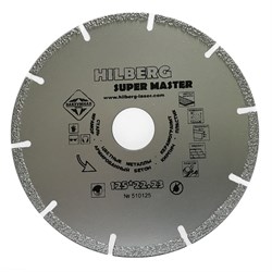 Алмазный отрезной диск Hilberg Super Master 125x22,23 мм Trio-Diamond 510125 - фото 141400