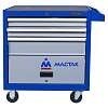 Синяя инструментальная тележка MACTAK, 3 ящика и отсек 522-03581B - фото 143828