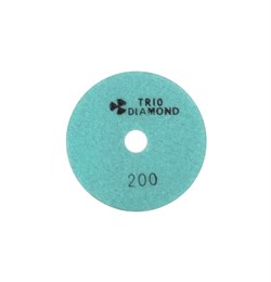 Алмазный гибкий шлифовальный круг Черепашка 100 мм №200 Trio-Diamond 340200 - фото 154995