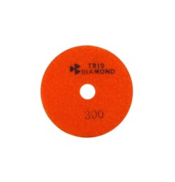 Алмазный гибкий шлифовальный круг Черепашка 100 мм №300 Trio-Diamond 340300 - фото 154996