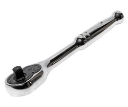 Ключ-трещотка 1/4" 36 зубьев, 128мм с металлической рукояткой JTC-3602 - фото 167294