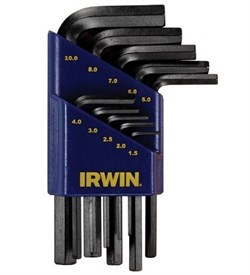 Набор коротких шестигранных L-образных ключей Irwin 1,5-10,0 мм, 10 шт T10755 - фото 172075