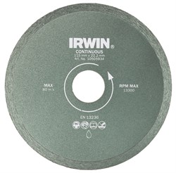 Алмазный диск Irwin Continuous 115х22,2 10505934 - фото 172811