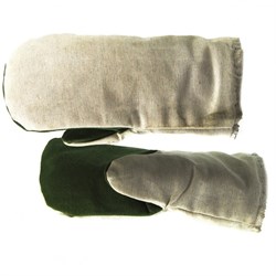 Утепленные рукавицы Сибртех с брезентовым наладонником 2 размер 68131 - фото 249625