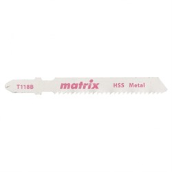 Полотна для электролобзика Matrix HSS T118B по металлу 50x2 мм, 3 шт 78229 - фото 252585