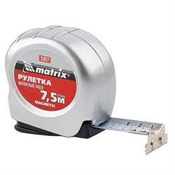Рулетка Matrix Magnetic 7,5 м х 25 мм 31012 - фото 252715