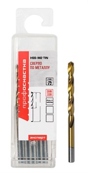 Сверло по металлу Эксперт HSS-G M2 TIN №340 1,3 мм ПрофОснастка 30202020 - фото 258772