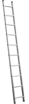 СИБИН  10 ступеней, высота 279 см, односекционная, алюминиевая, приставная лестница (38834-10) - фото 261673