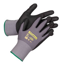 KRAFTOOL  эластичные, для точных работ, размер XL, перчатки с покрытием из вспененного нитрила (11285-XL) - фото 262710