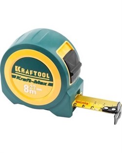 Измерительная рулетка Kraftool Kraft-Max 8м x 27мм 34127-08-27 - фото 263188