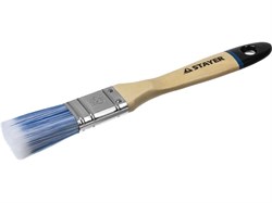 STAYER  AQUA 25 мм, 1" искусственная щетина, деревянная ручка для воднодисперсионных и акриловых ЛКМ, Плоская кисть, EURO (01062-025) - фото 263919