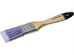 STAYER  AQUA 38 мм, 1,5" искусственная щетина, деревянная ручка для воднодисперсионных и акриловых ЛКМ, Плоская кисть, EURO (01062-038) - фото 263920