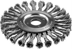 ЗУБР  150 мм, стальная проволоки 0.5 мм, Щетка дисковая, Профессионал (35190-150) - фото 270185