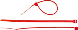 ЗУБР  КС-К1 3.6 x 200 мм, нейлон РА66, кабельные стяжки красные, 100 шт, Профессионал (309040-36-200) - фото 270667