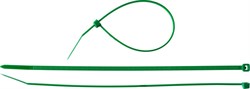 ЗУБР  КС-З1 4.8 х 400 мм, нейлон РА66, кабельные стяжки зеленые, 100 шт, Профессионал (309060-48-400) - фото 270679