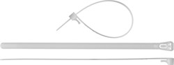 ЗУБР  КСР-Б1 7.5 x 150 мм, нейлон РА66, кабельные стяжки разъемные белые, 100 шт, Профессионал (309240-75-150) - фото 270685