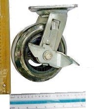 Поворотное большегрузное колесо Euro-Lift C-4102-DYS 146x50мм, с тормозом - фото 271698