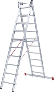 Алюминиевая двухсекционная индустриальная лестница NV 522 Новая Высота 2х12 5220212 - фото 273015