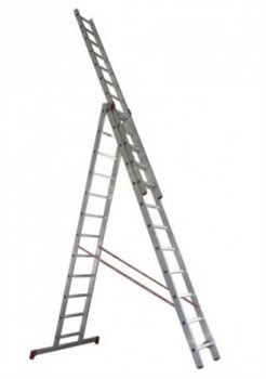Алюминиевая трехсекционная лестница Новая Высота 3х12 614312 - фото 273071