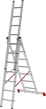 Алюминиевая трехсекционная лестница Новая Высота 3х10 604310 - фото 273072