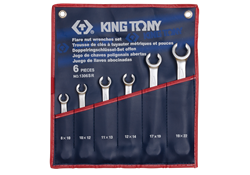 Набор разрезных ключей King Tony 5/16"-7/8", 6 предметов 1306SR - фото 285556