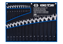 Набор комбинированных ключей King Tony 6-32 мм, чехол из теторона, 26 предметов 12D26MRN - фото 286071