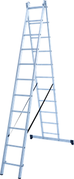 Алюминиевая двухсекционная лестница Новая Высота NV 122 2x11 1220211 - фото 288368